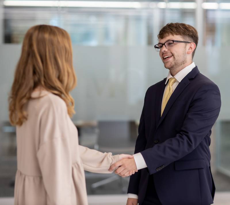 Brennan Heard, a student veteran of Career Week activities, will be seeking internship opportunities for the summer during MC's annual Career Expo.