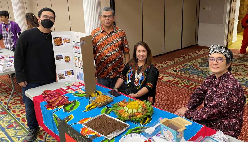 Colorful display tables will highlight the home countries of participating MC international students during the Celebration of Culture.