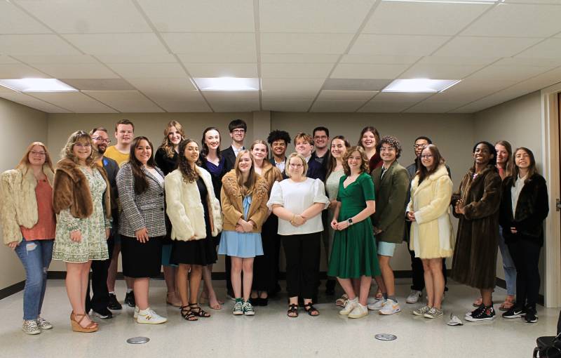 The cast of MC's production of Agatha Christie's 