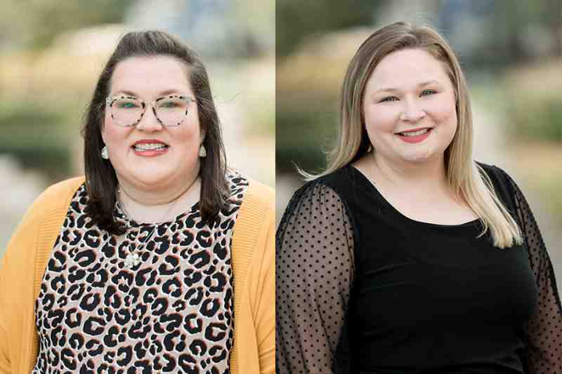 Kasia L. Twiner, left, and Brittany N. Meacham have joined Mississippi College.