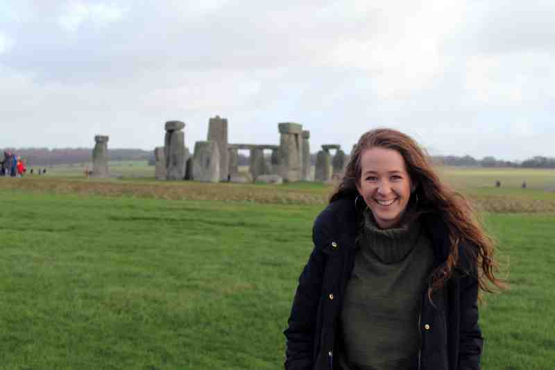 MC senior Carli Culpepper of Montgomery, Alabama is pictured in England