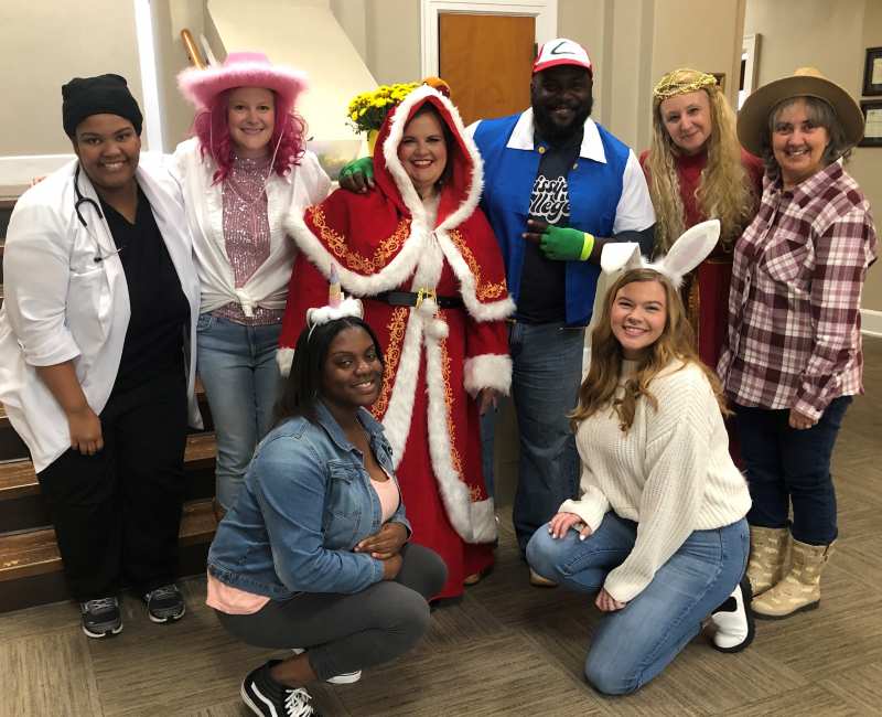 Activities like a recent Trick or Treat event help School of Education students build lasting relationships.