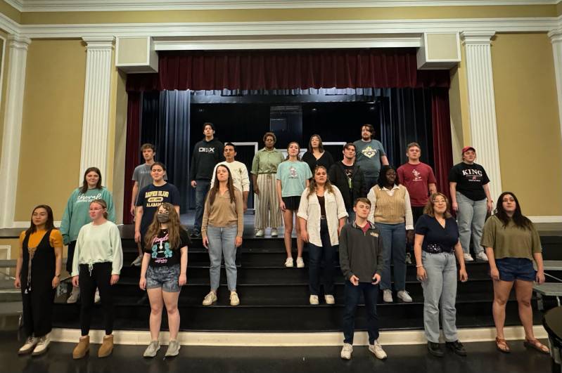 The full Lyric Stage at MC cast of Maltby and Shire's 