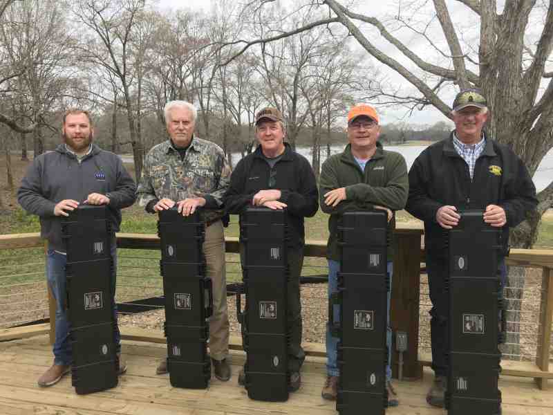 Among the prize winners from the event, left to right: Lee Hutchinson, Dudley Lester, Curtis Massey, Bruce Deviney, Gerry Mims