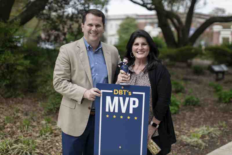 President Blake Thompson and MC’s director of transfer recruitment Angie Hardin