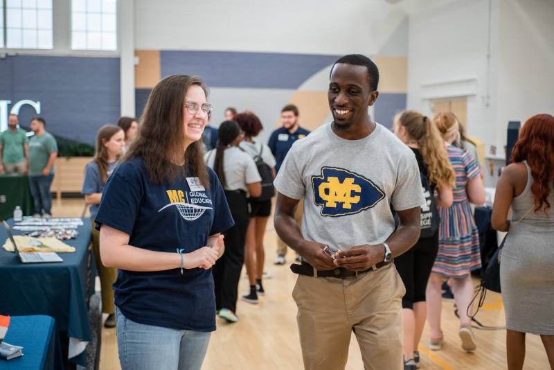 Jonathan Nutt, associate dean of students, said the Student Involvement Fair presents the best opportunity for MC students to learn how to get plugged in to campus activities.