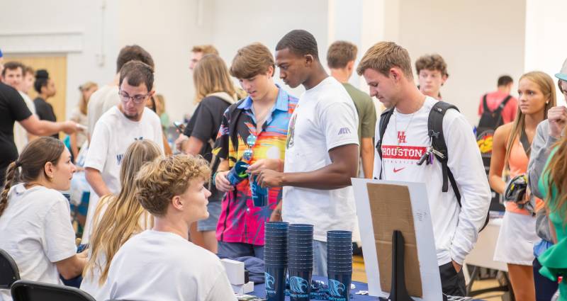 MC students learned about all the exciting campus organizations available to them at the Involvement Fair.