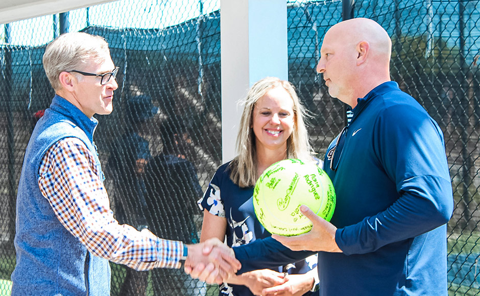 Roberts Gift Names MC Tennis Courts